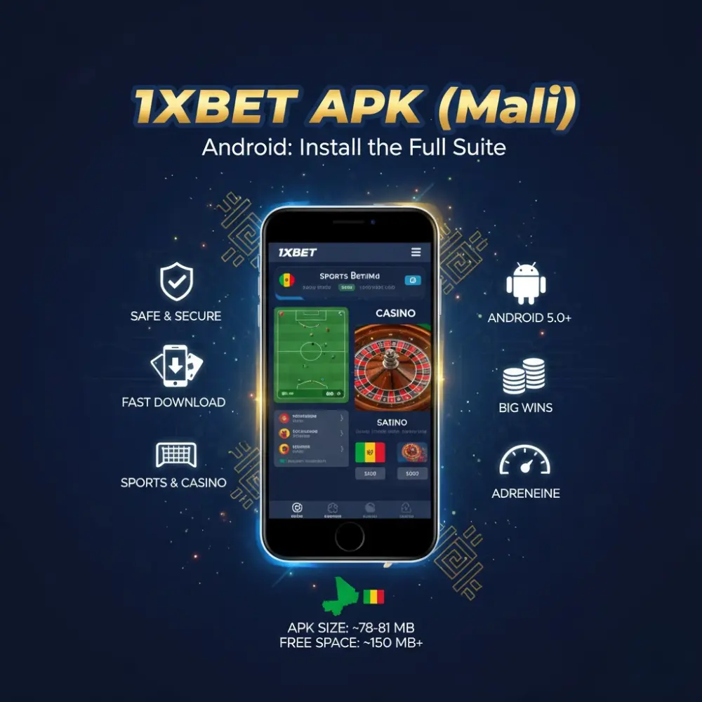 Android: Install the 1xBet APK (Mali)